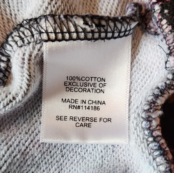 JUICY by Juicy Couture Semi cropped multi color sweatshirt Size XL - Picture 8 of 8